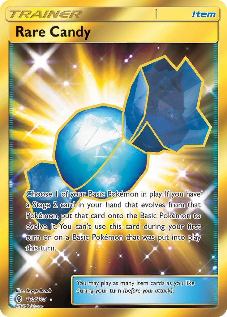Rare Candy 165/145 Rare Secret card from Guardians Rising