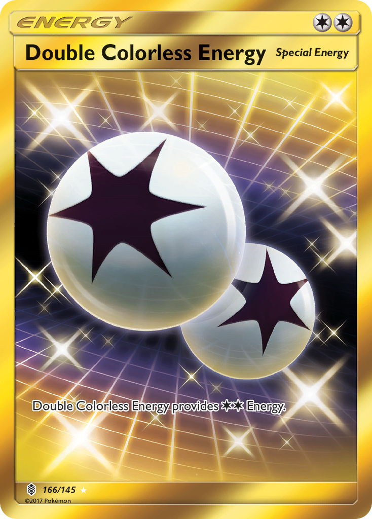 Double Colorless Energy 166 Rare Secret card from Guardians Rising