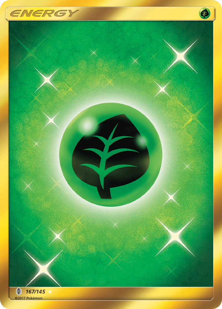 Grass Energy 167 Rare Secret card from Guardians Rising