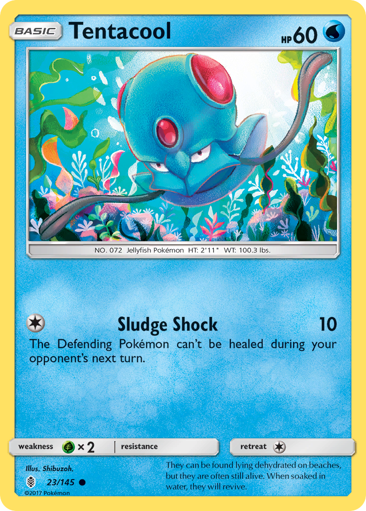 Tentacool 23 Common card from Guardians Rising