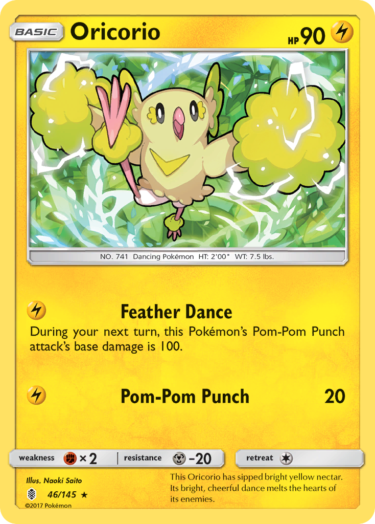 Oricorio 46 Rare card from Guardians Rising