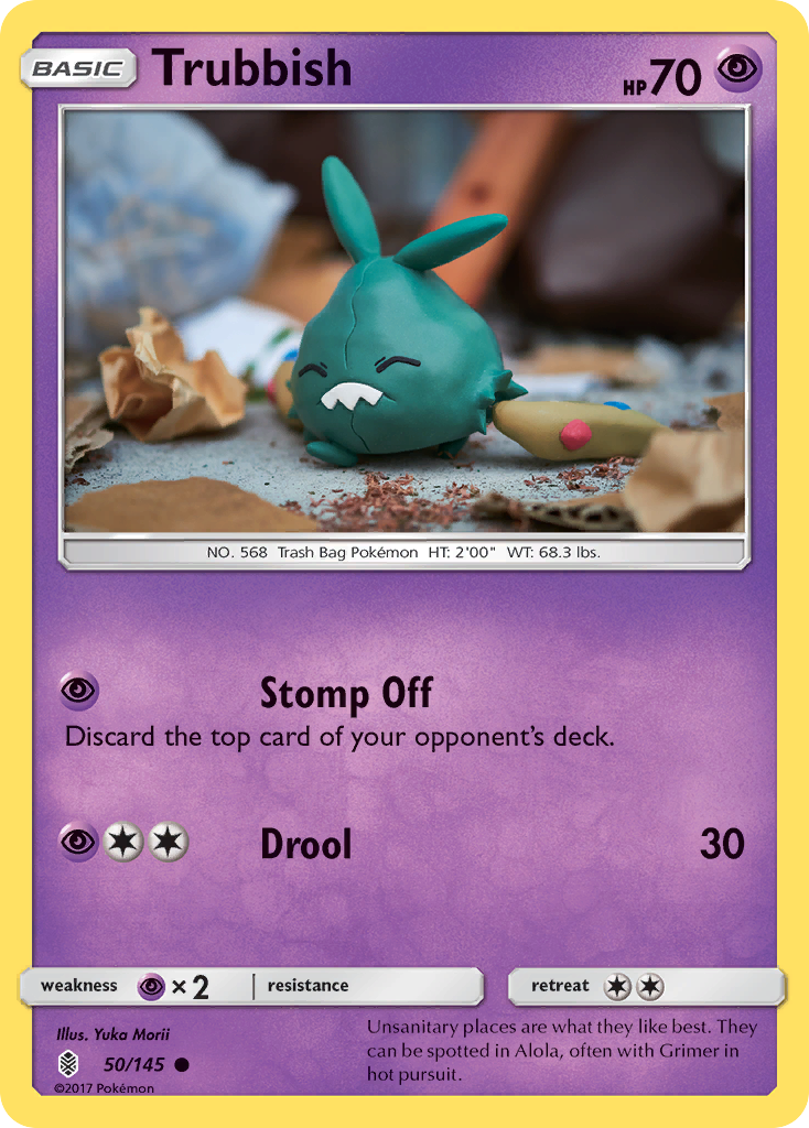 Trubbish 50 Common card from Guardians Rising