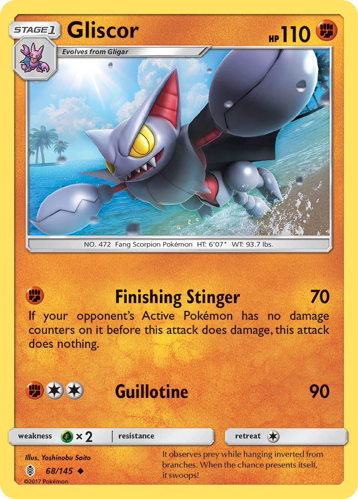Gliscor 68 Uncommon card from Guardians Rising