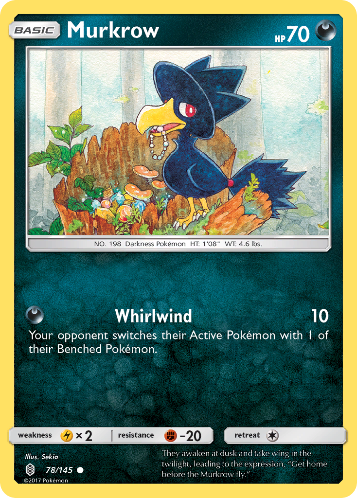 Murkrow 78 Common card from Guardians Rising
