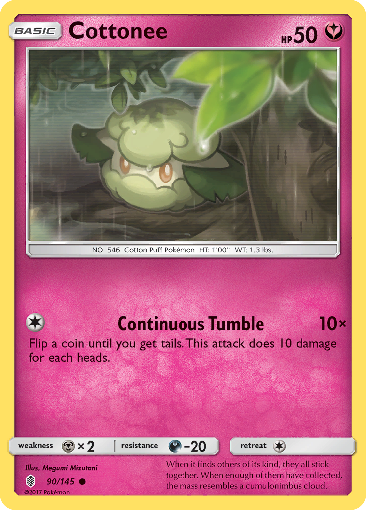 Cottonee 90 Common card from Guardians Rising