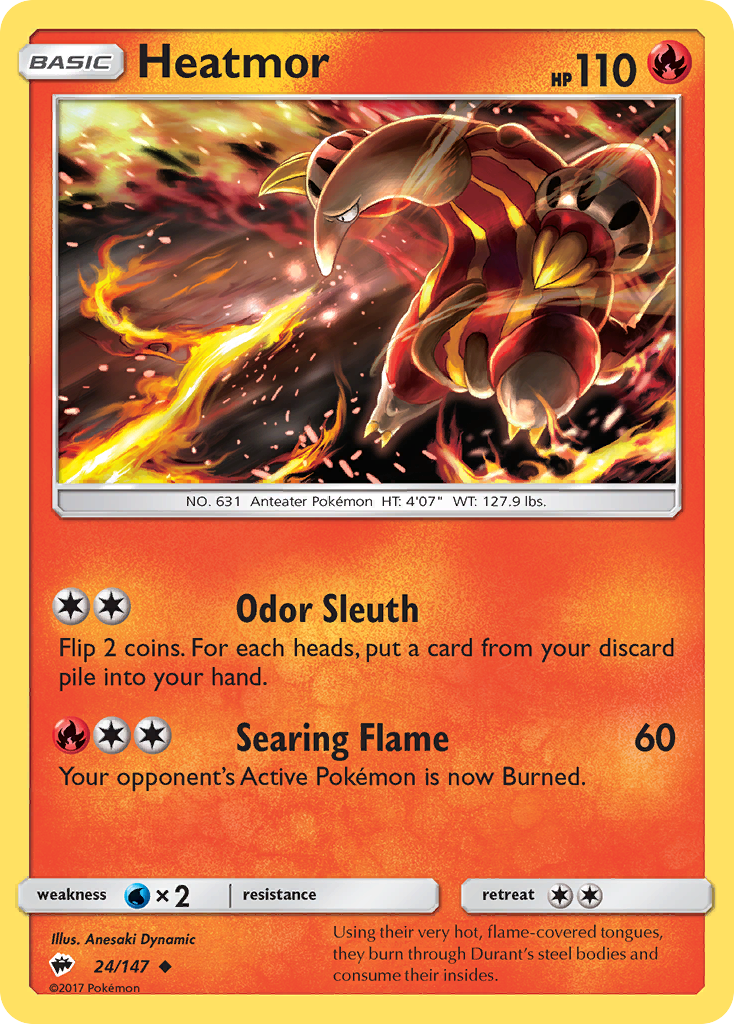 Heatmor 24/147 Uncommon card from Burning Shadows