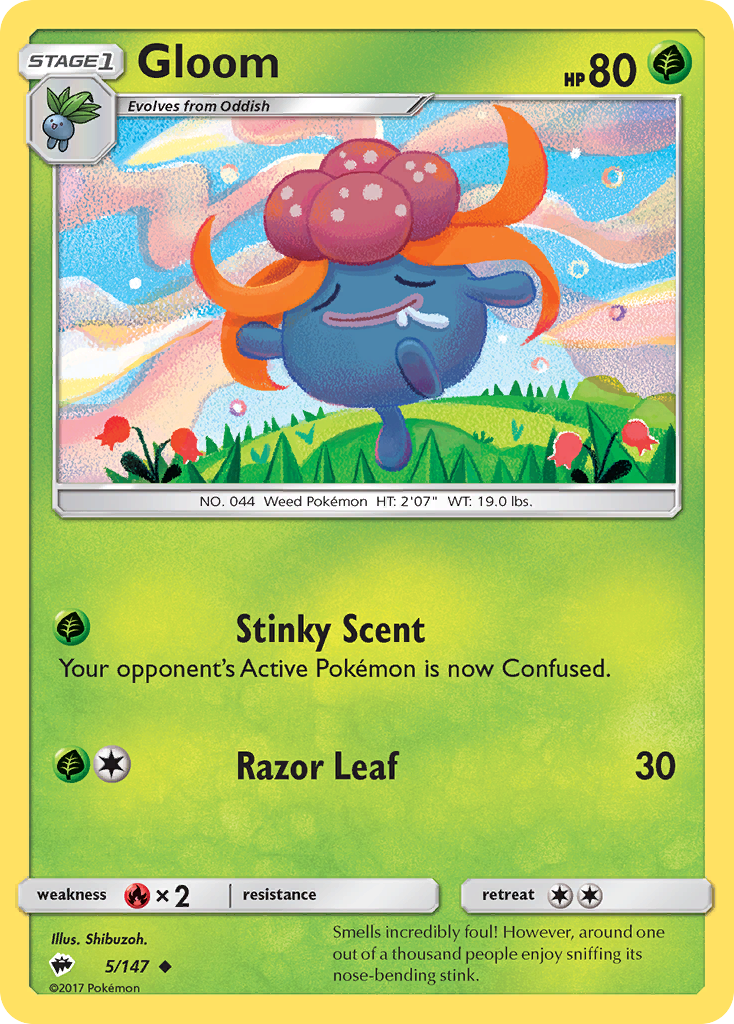 Gloom 5 Uncommon card from Burning Shadows