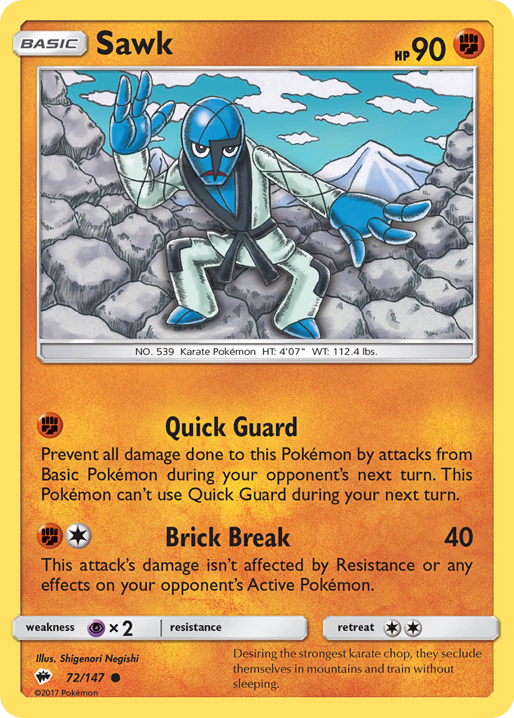 Sawk 72 Common card from Burning Shadows