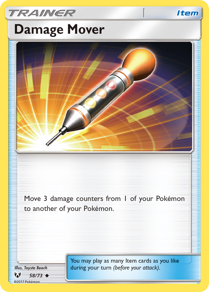 Damage Mover 58 Uncommon card from Shining Legends