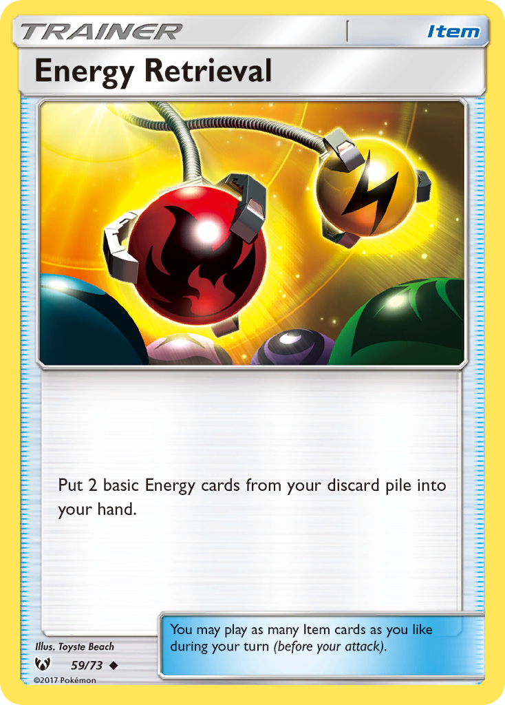 Energy Retrieval 59 Uncommon card from Shining Legends