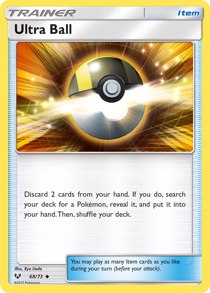 Ultra Ball 68 Uncommon card from Shining Legends