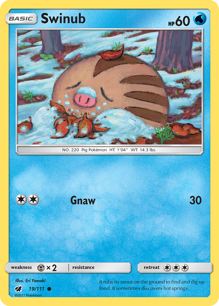 Swinub 19/111 Common card from Crimson Invasion