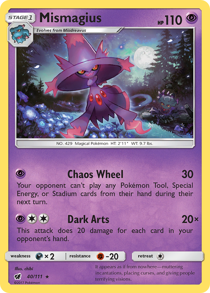 Mismagius 40 Rare card from Crimson Invasion
