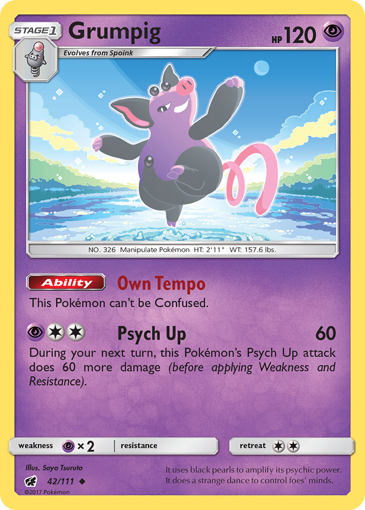 Grumpig 42 Uncommon card from Crimson Invasion
