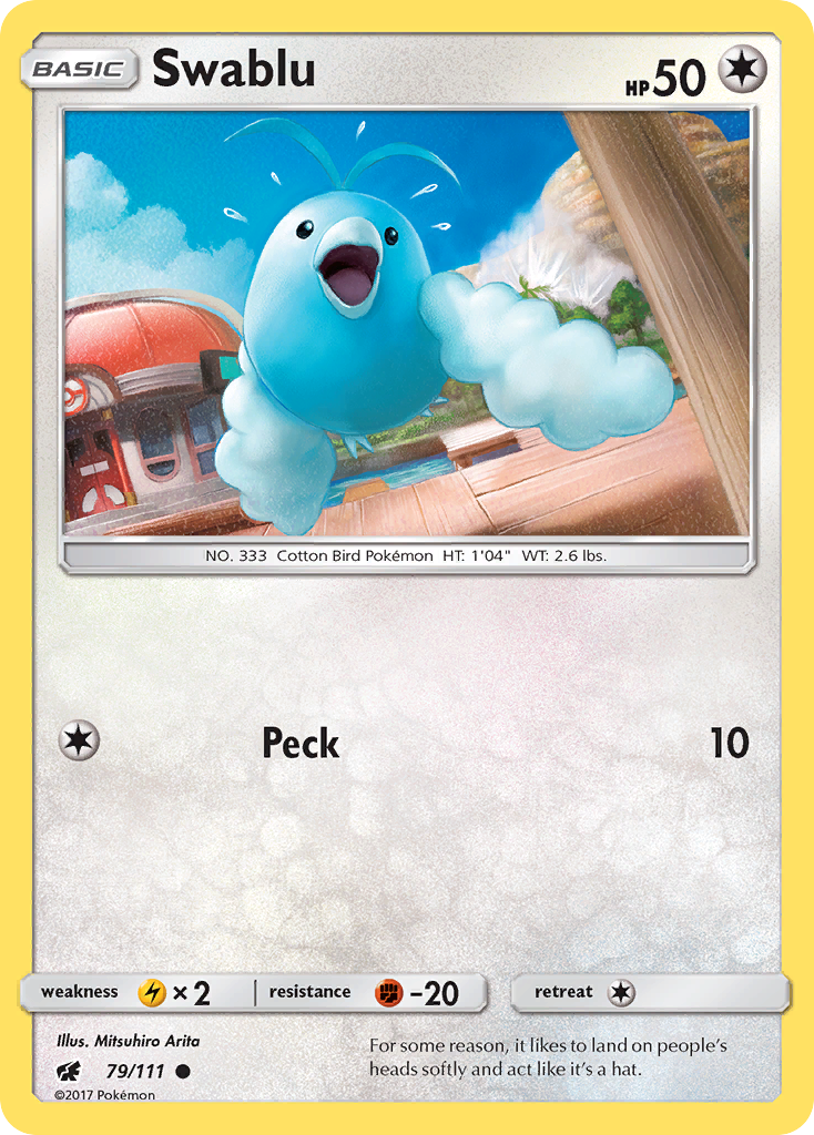 Swablu 79 Common card from Crimson Invasion
