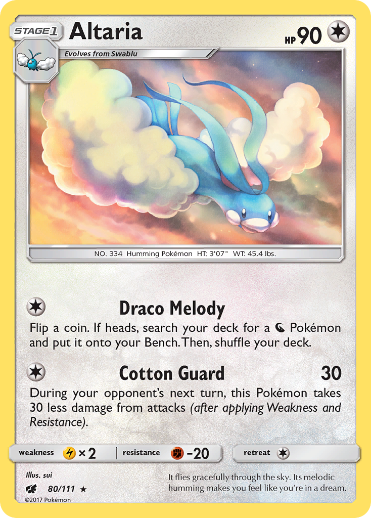 Altaria 80/111 Rare card from Crimson Invasion