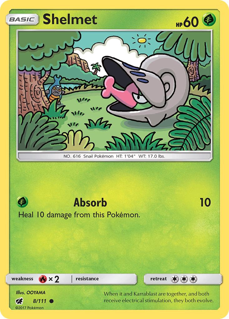 Shelmet 8 Common card from Crimson Invasion