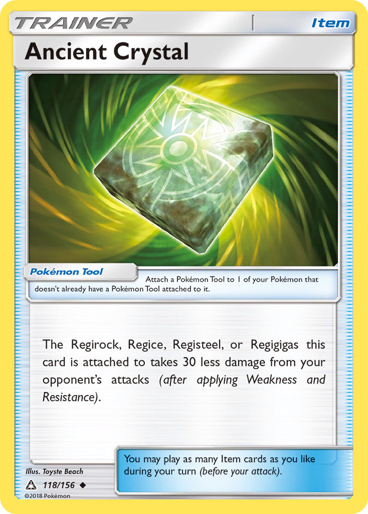 Ancient Crystal 118 Uncommon card from Ultra Prism