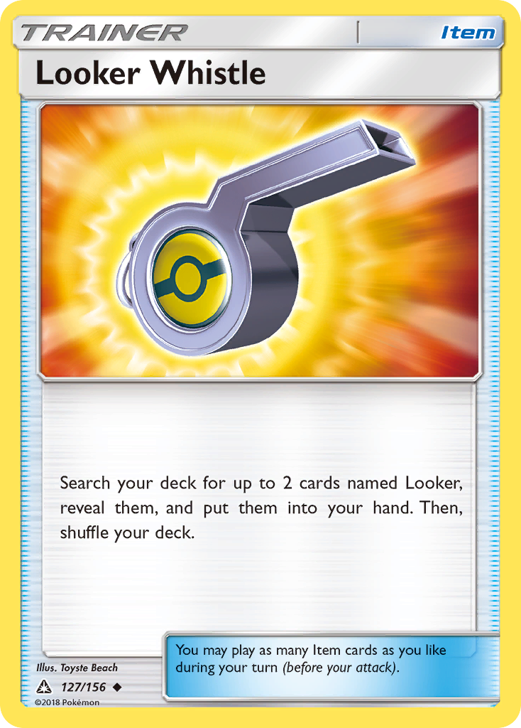 Looker Whistle 127 Uncommon card from Ultra Prism