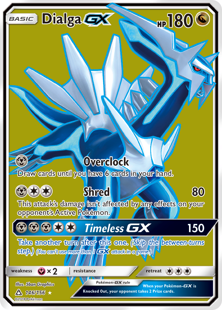 Dialga-GX 146 Rare Ultra card from Ultra Prism