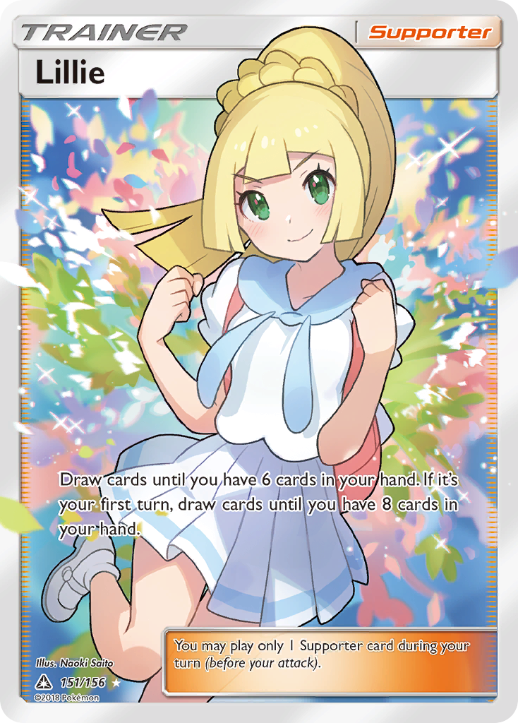 Lillie 151 Rare Ultra card from Ultra Prism