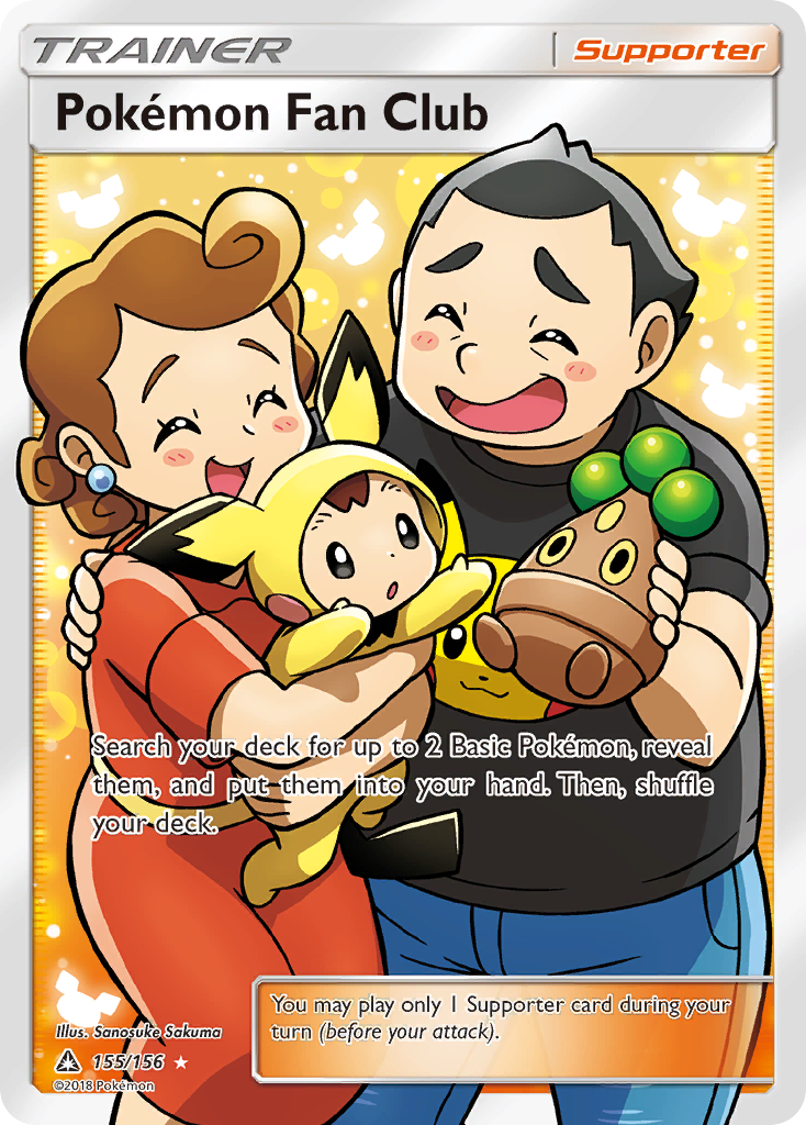 Pokémon Fan Club 155/156 Rare Ultra card from Ultra Prism
