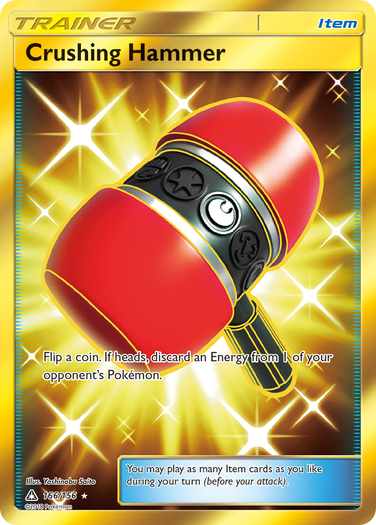 Crushing Hammer 166 Rare Secret card from Ultra Prism