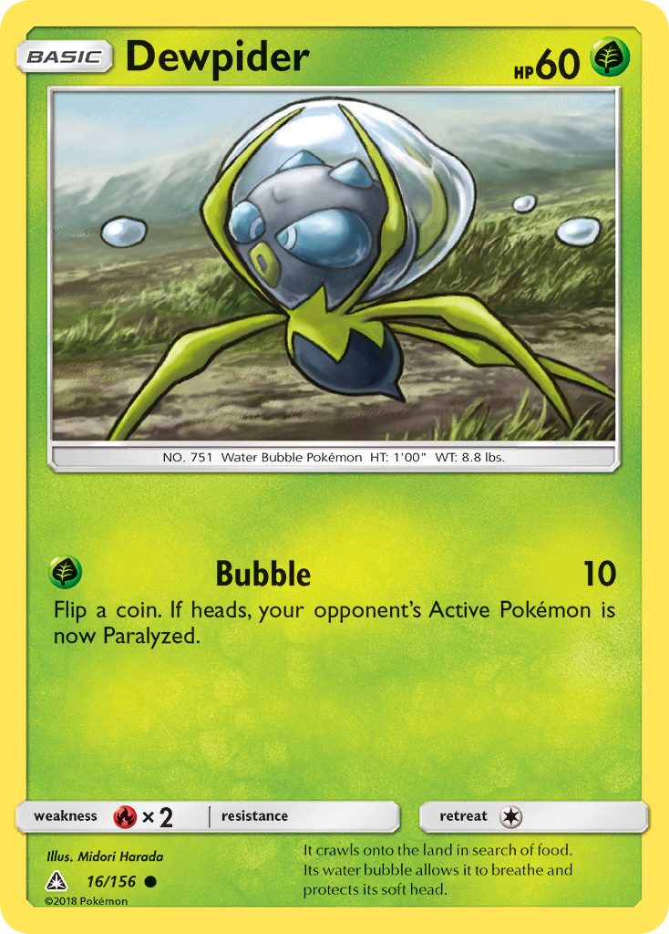 Dewpider 16 Common card from Ultra Prism