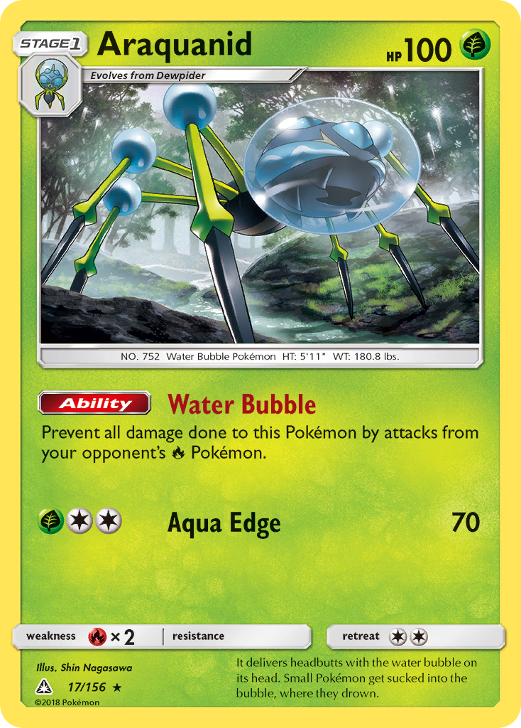 Araquanid 17/156 Rare card from Ultra Prism