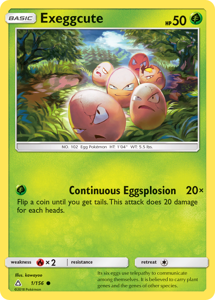 Exeggcute 1 Common card from Ultra Prism