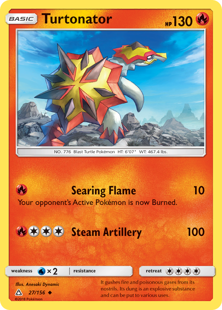 Turtonator 27 Uncommon card from Ultra Prism