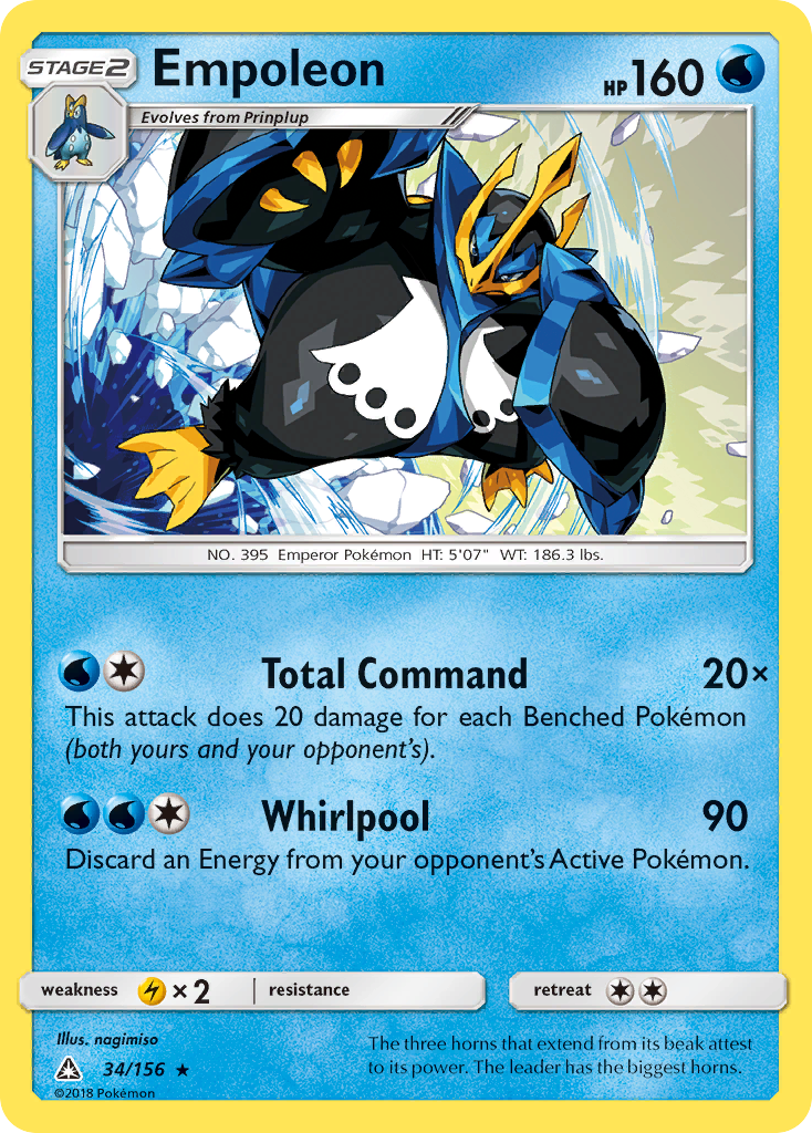 Empoleon 34 Rare card from Ultra Prism