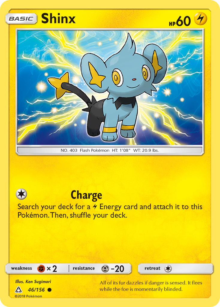Shinx 46/156 Common card from Ultra Prism