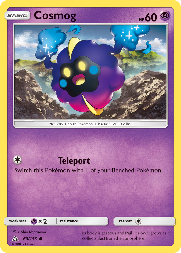 Cosmog 60 Common card from Ultra Prism