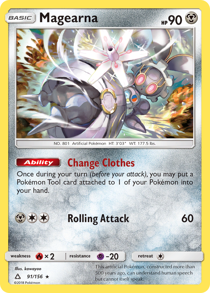 Magearna 91 Rare card from Ultra Prism
