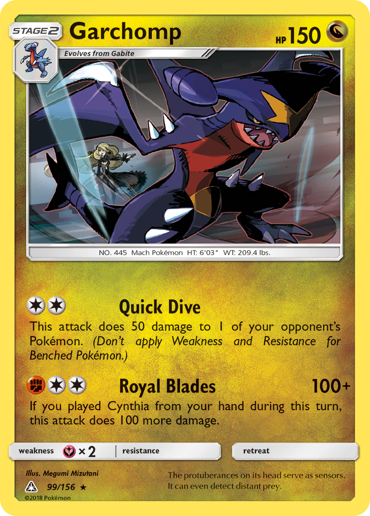 Garchomp 99/156 Rare card from Ultra Prism