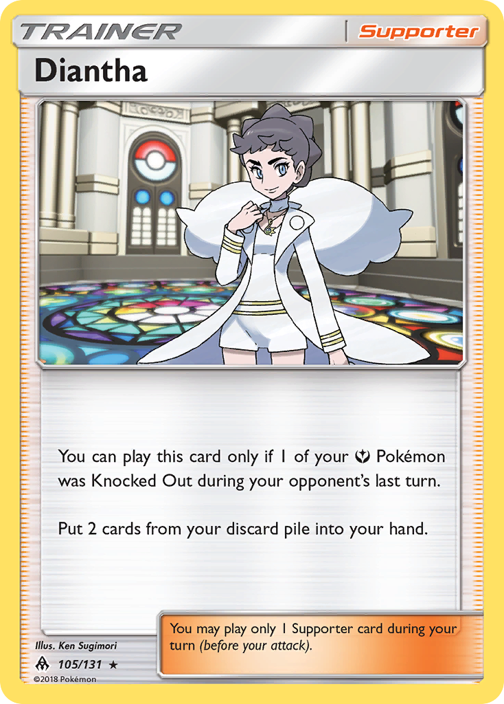 Diantha 105/131 Rare Holo card from Forbidden Light