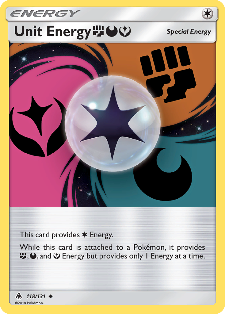 Unit Energy FightingDarknessFairy 118 Uncommon card from Forbidden Light