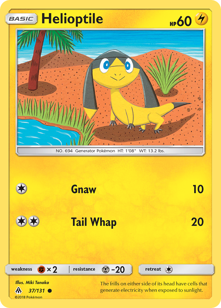 Helioptile 37 Common card from Forbidden Light