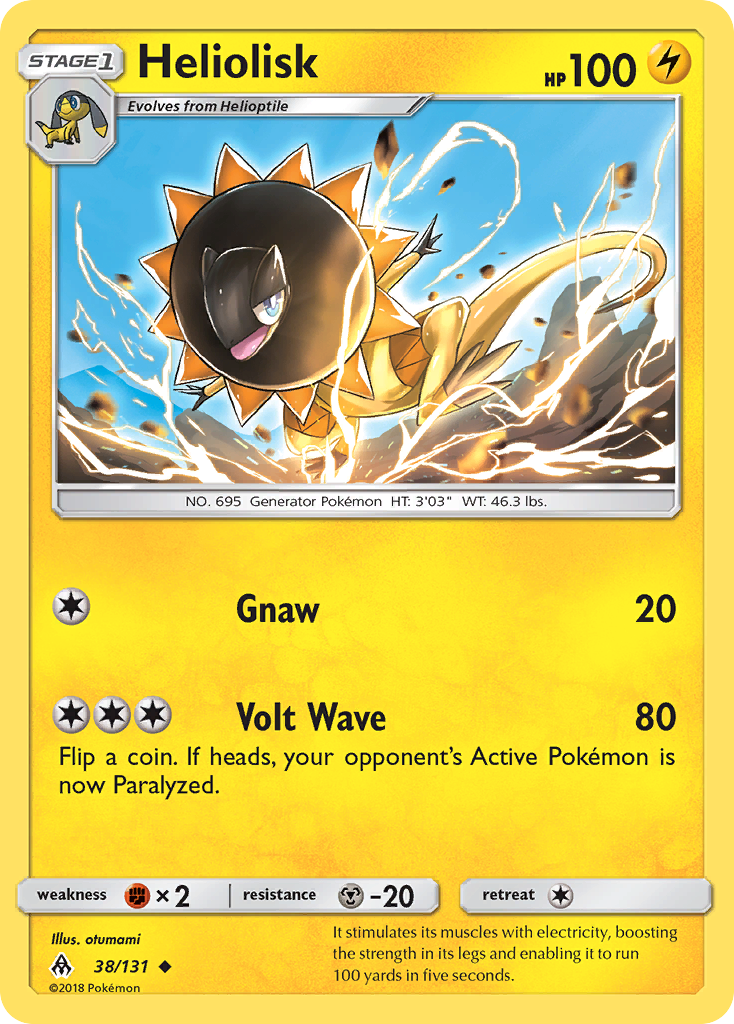 Heliolisk 38 Uncommon card from Forbidden Light