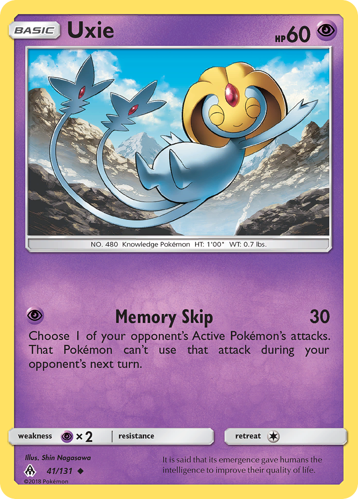 Uxie 41 Uncommon card from Forbidden Light