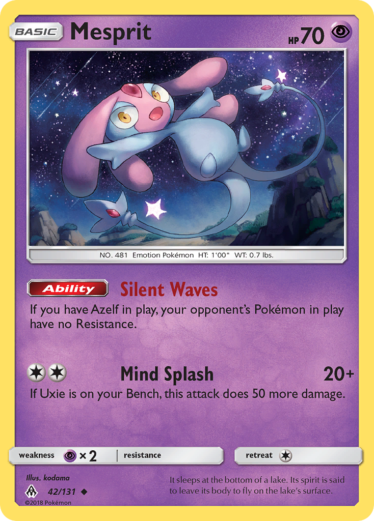 Mesprit 42 Uncommon card from Forbidden Light