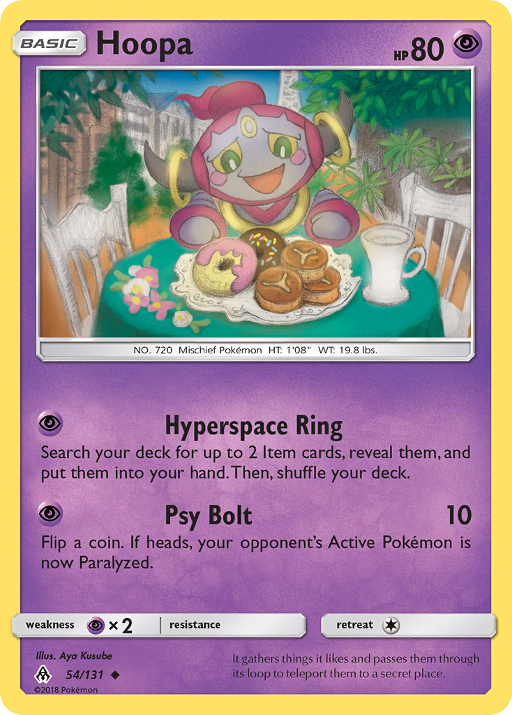 Hoopa 54/131 Uncommon card from Forbidden Light