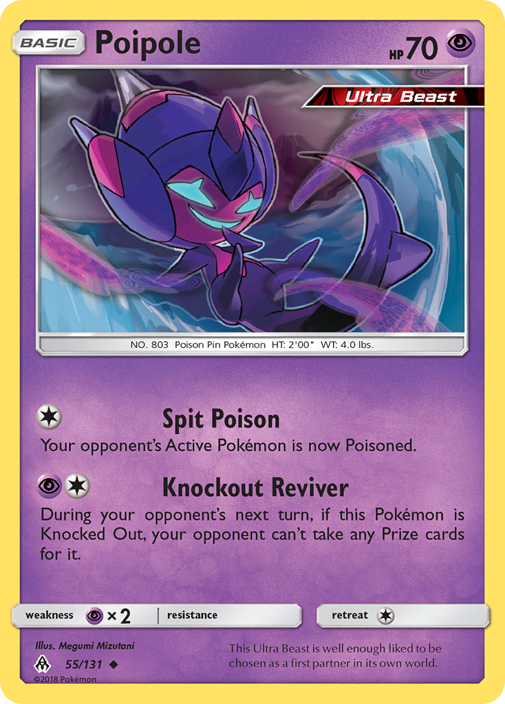 Poipole 55 Uncommon card from Forbidden Light