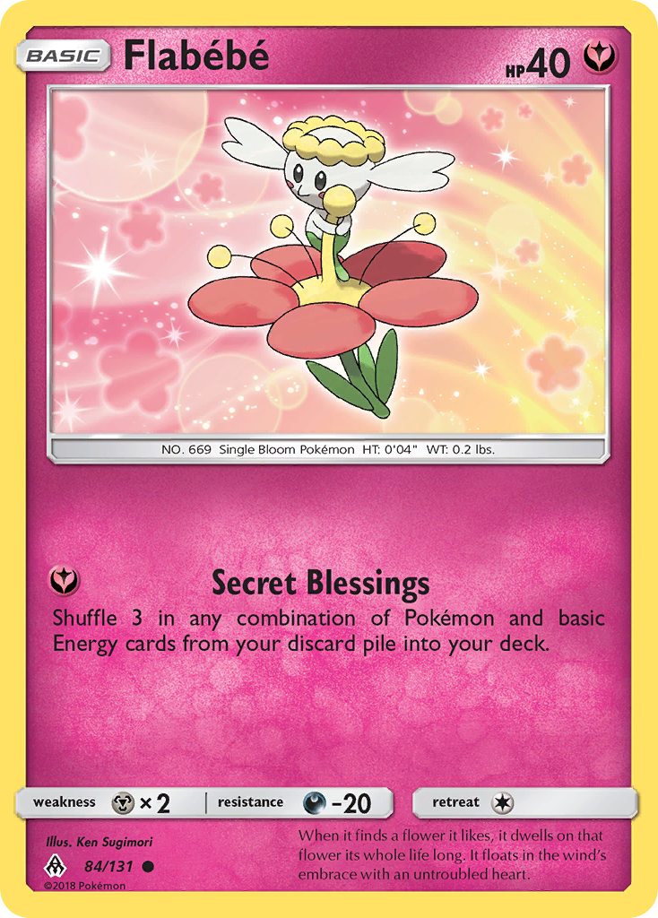 Flabébé 84 Common card from Forbidden Light
