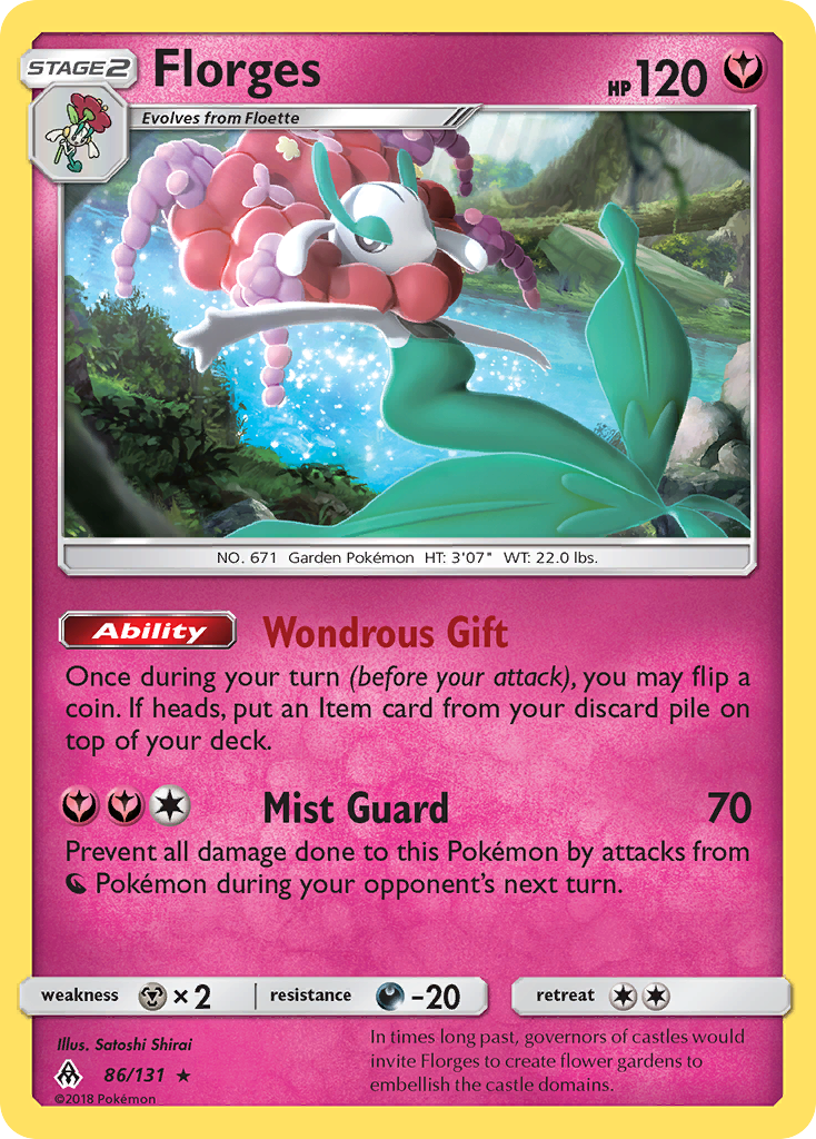 Florges 86 Rare card from Forbidden Light
