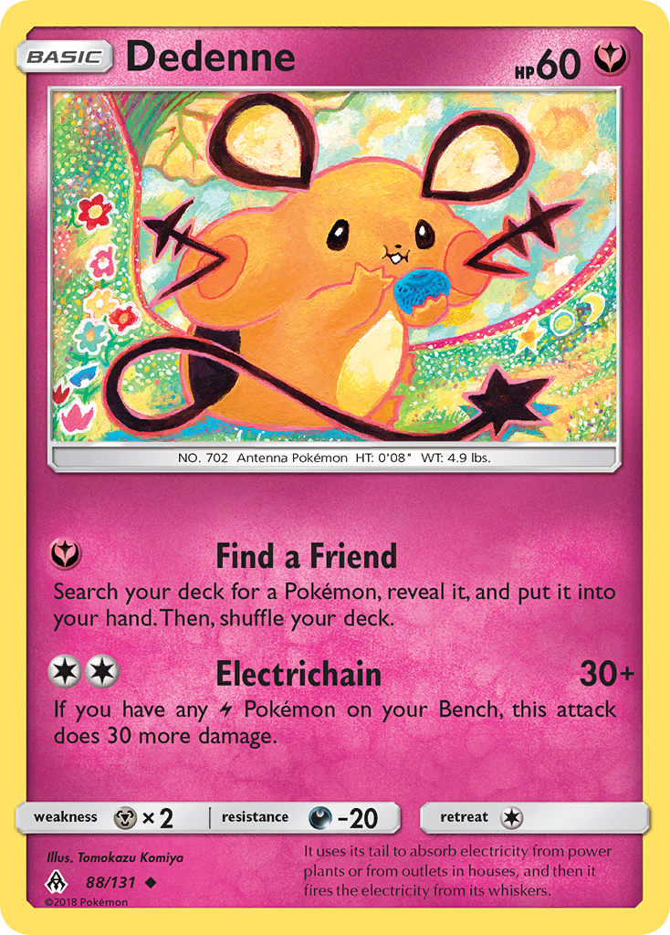 Dedenne 88 Uncommon card from Forbidden Light