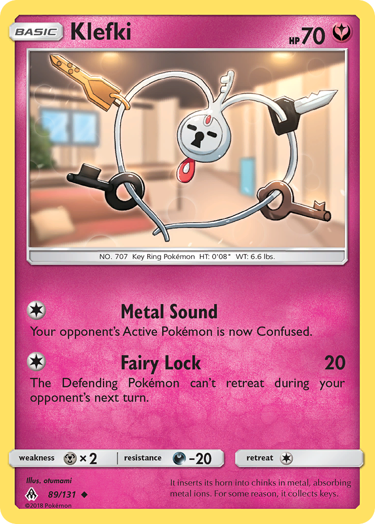 Klefki 89 Uncommon card from Forbidden Light