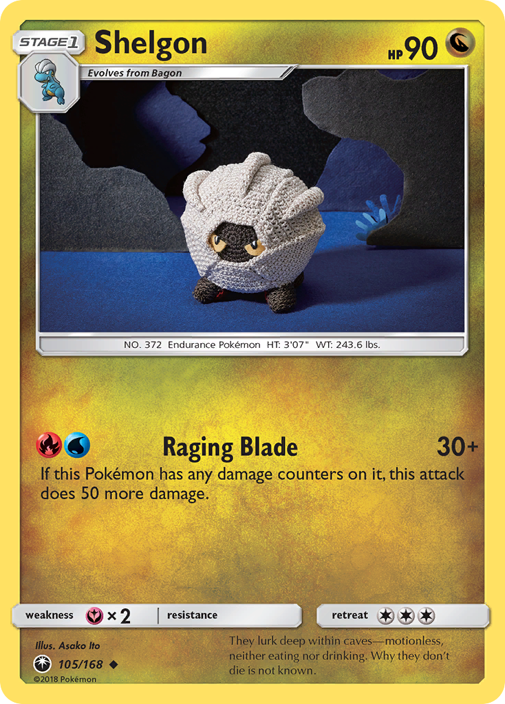 Shelgon 105 Uncommon card from Celestial Storm