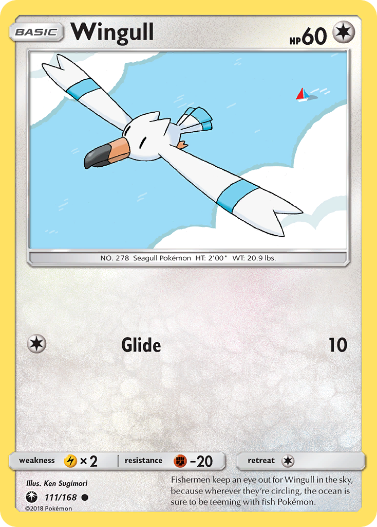 Wingull 111/168 Common card from Celestial Storm